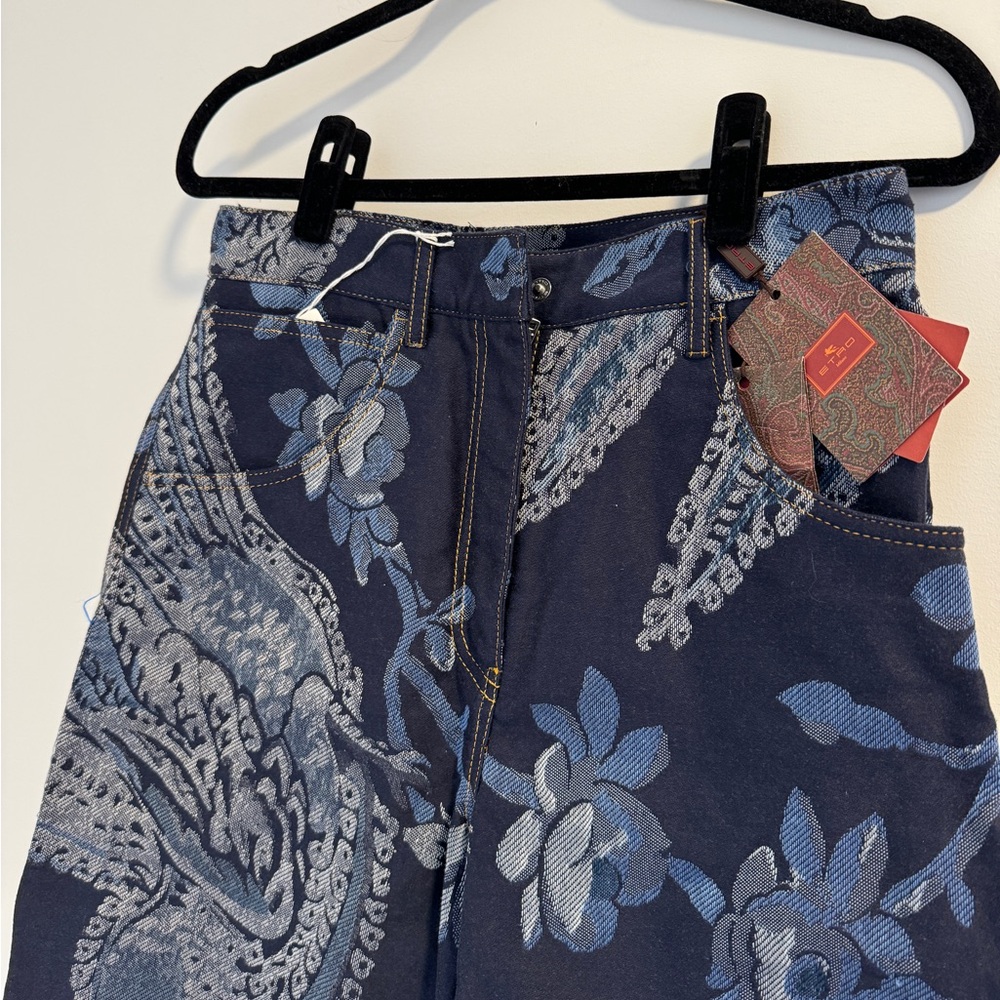 Etro jacquard denim pants - Picture 6 of 14